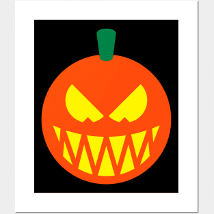 Halloween Pumpkin (Jack O’Lantern / Emoticon / 3C) Posters and Art